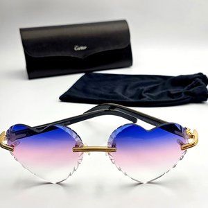 NEW! Cartier Buffalo White/Gold Glasses - FRAMES ONLY!